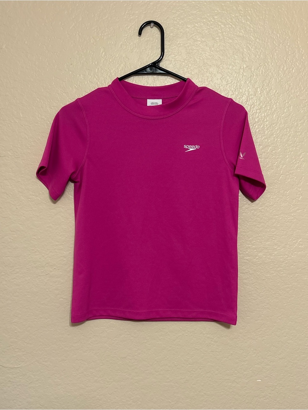 Speedo Girl's Swim Tee, size Large (12/14), Pink